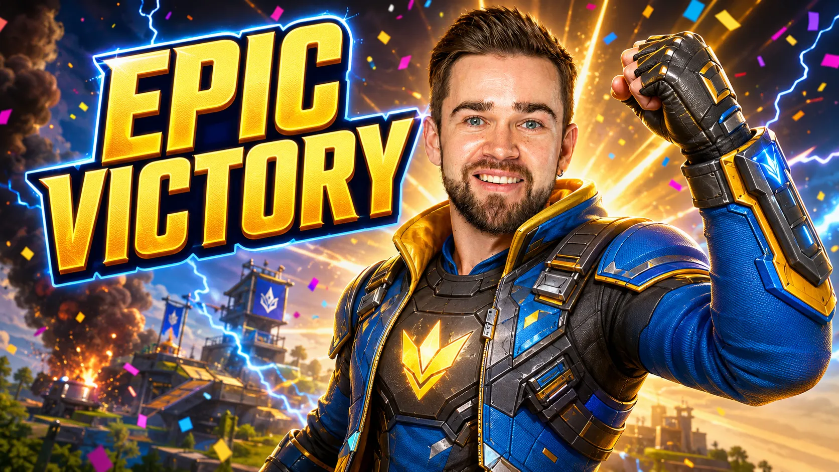 Epic Victory gaming thumbnail format preview