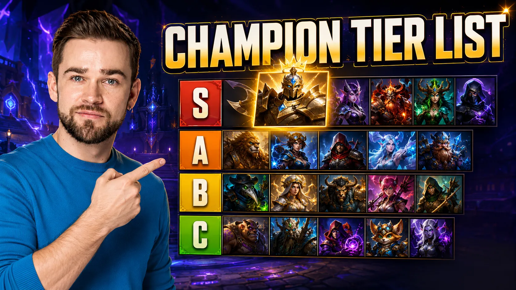 Tier List gaming thumbnail format preview